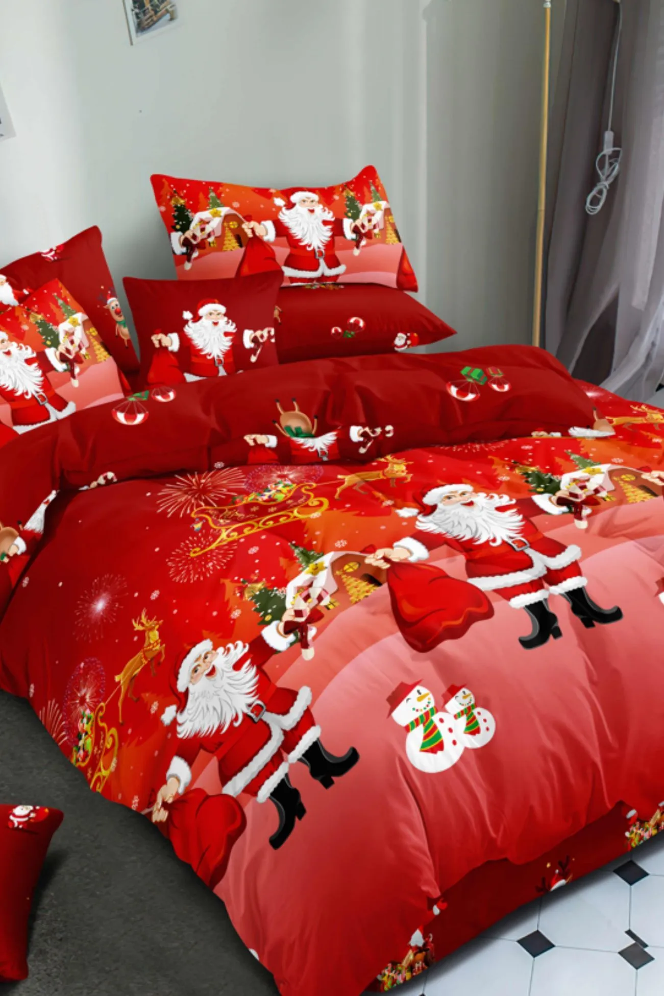 Ezysleep Red Santa Christmas Duvet Set 2