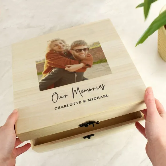 Personalised Photo Wooden Keepsake Box 2