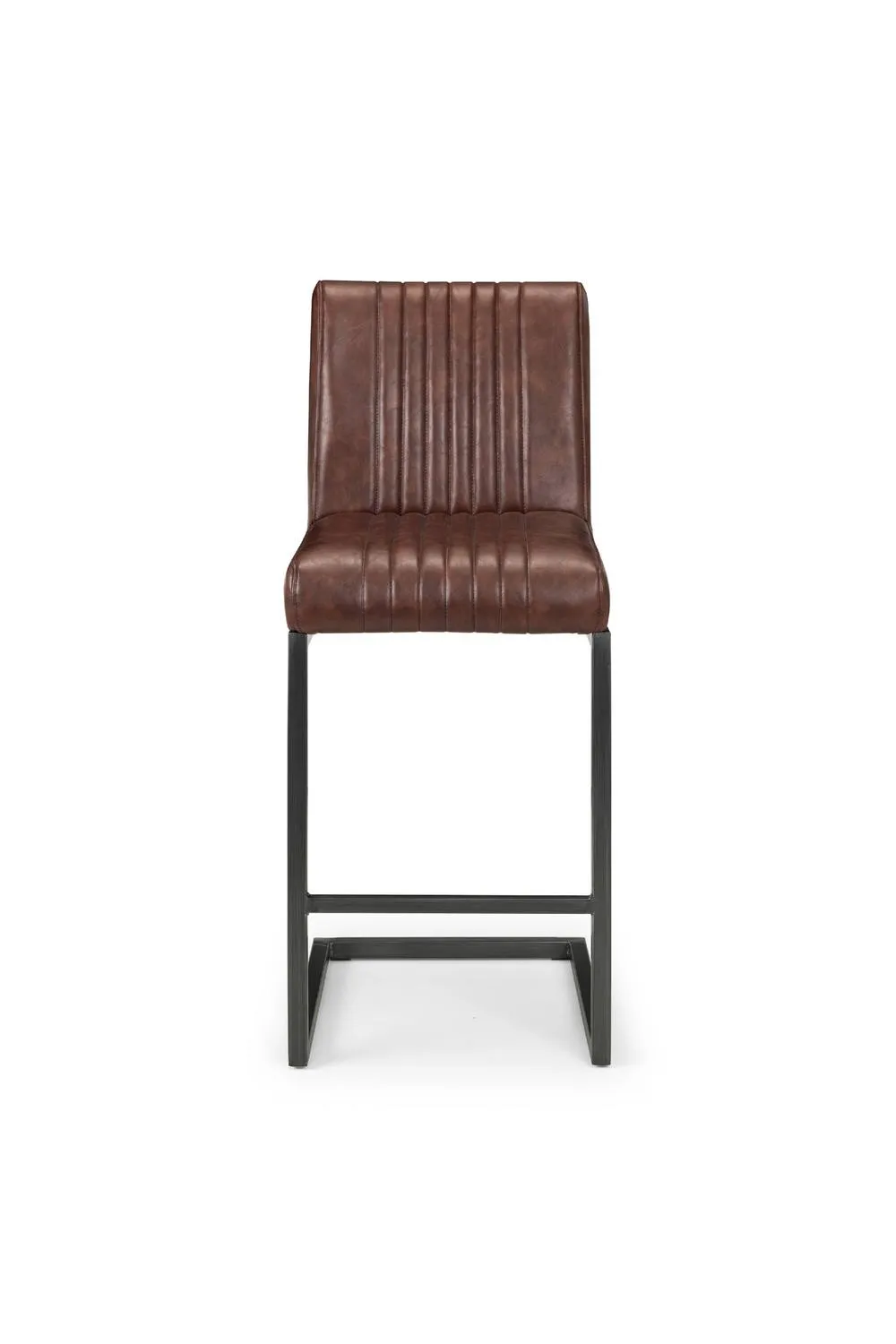 Julian Bowen Brooklyn Upholstered Bar Stool (Set of 2) in Brown 5