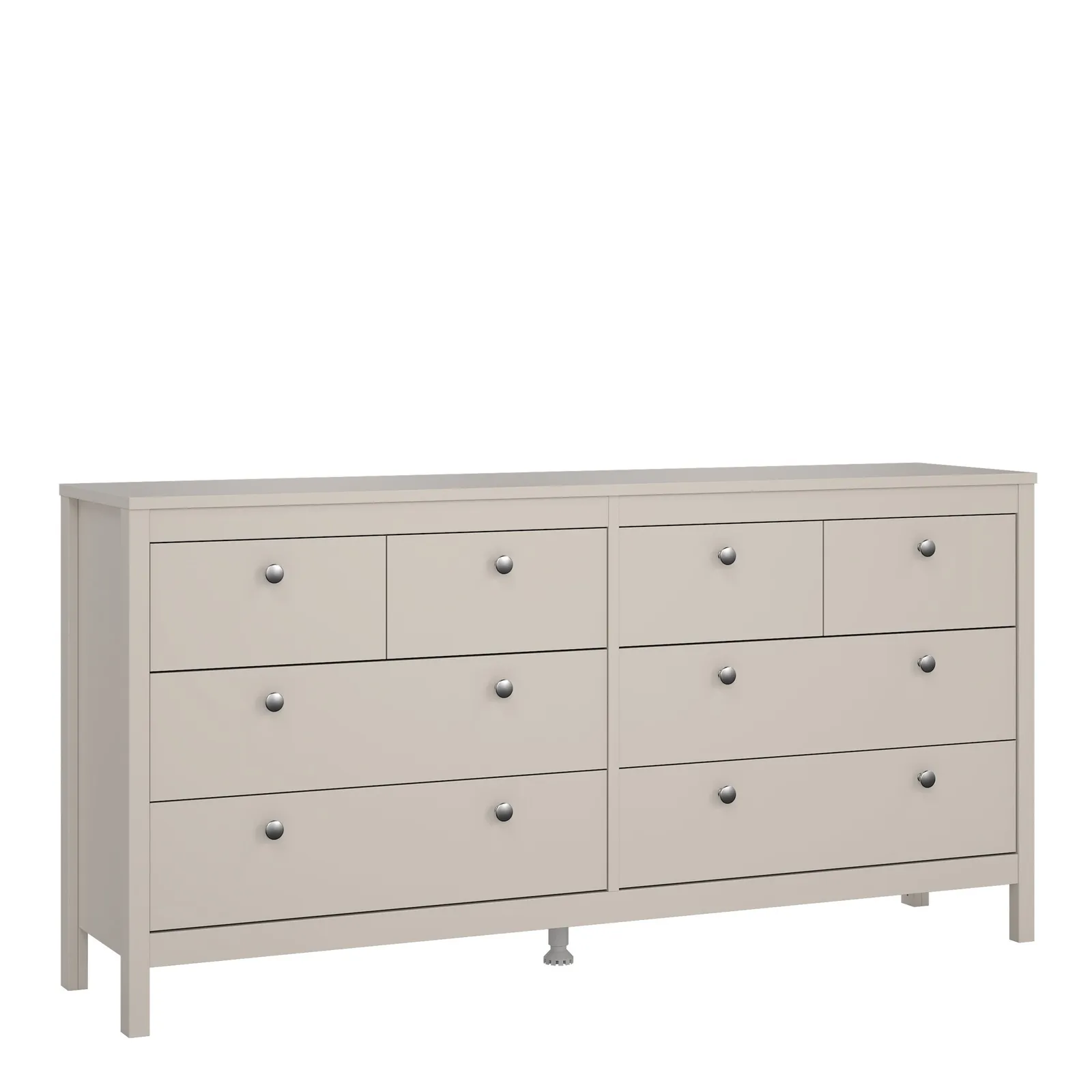 Furniture To Go Madrid Double Dresser 4+4 Drawers in Cashmere in Beige