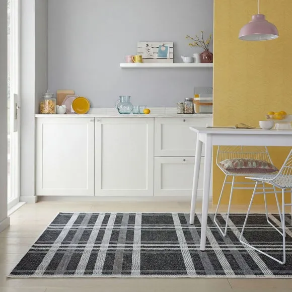 Checked Geometric Indoor Outdoor Rug 6