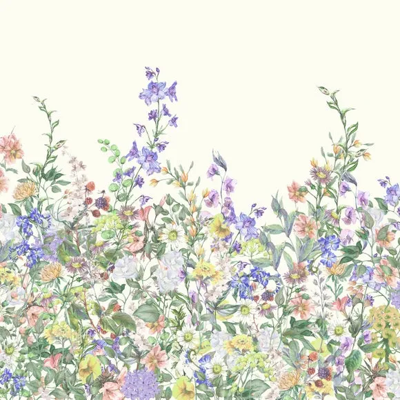 Floral Garden Lilac Wall Mural 3