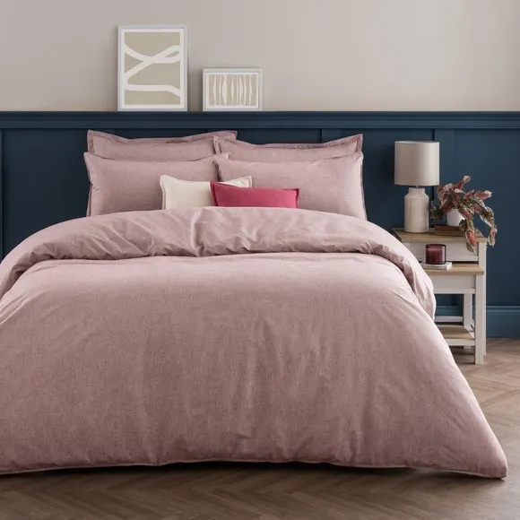 Quinn Marled Stripe 100% Cotton Duvet Cover & Pillowcase Set 1