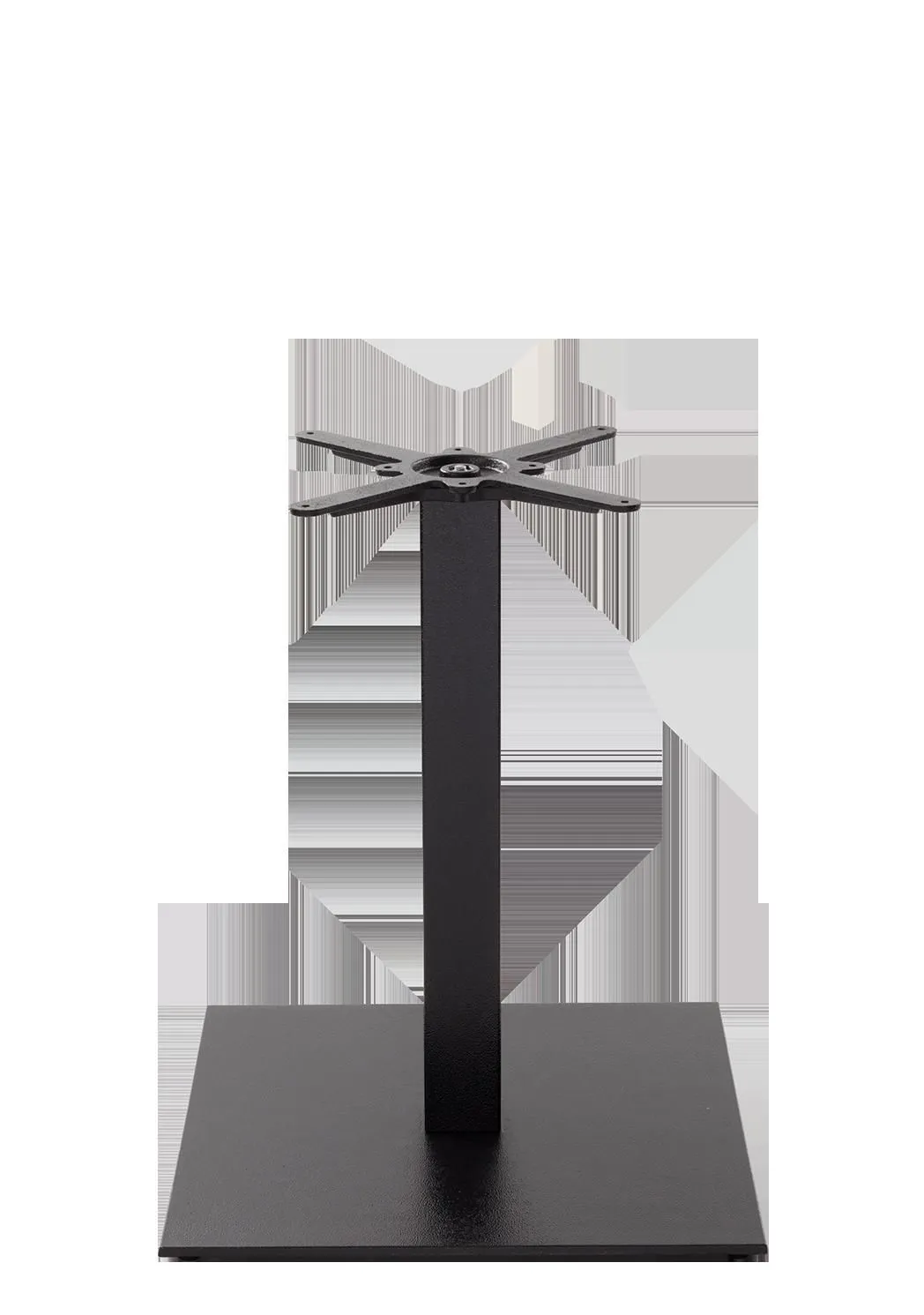 netfurniture Black Cast Iron Square Table Base - Extra Large - Height - 730 mm