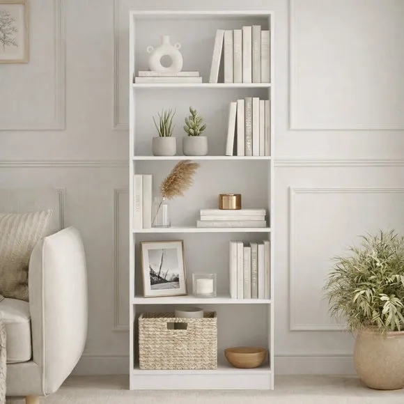 Cambridge 5 Tier Extra Large Bookcase 2