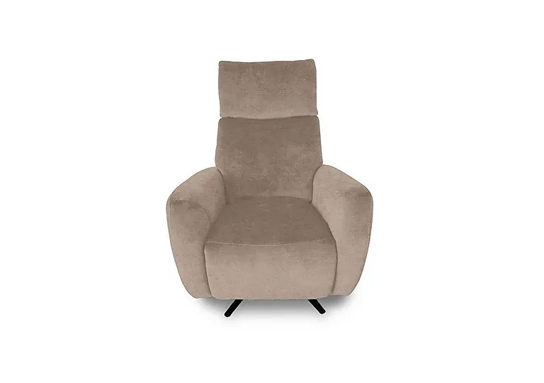 Designer Chair Collection Granada Fabric Power Recliner Swivel Chair with Massage Feature - R120 Light Khaki