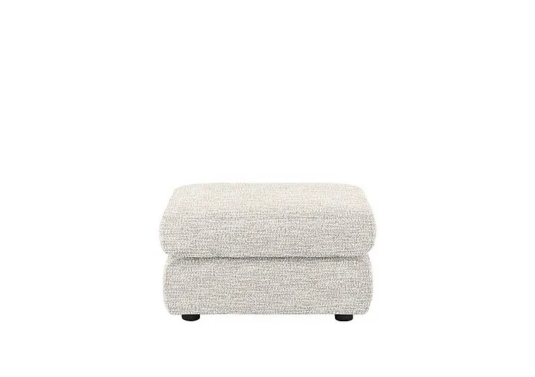 Avon Fabric Storage Footstool - Rush Cream