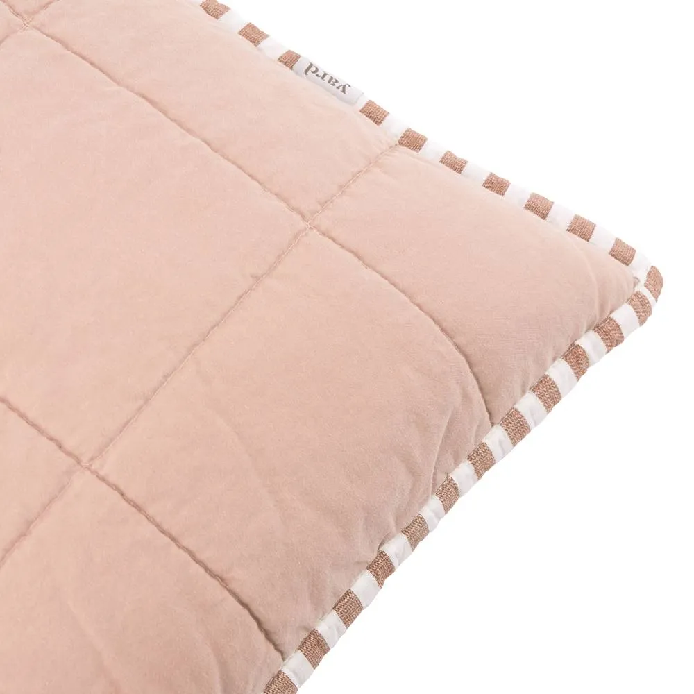 Yard Hebden Striped 100% Cotton Cushion in Tan 6