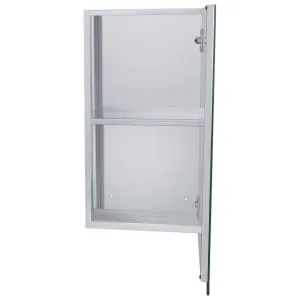 Wickes Stainless Steel Single Bathroom Mirror Cabinet - 550 x 300mm 2