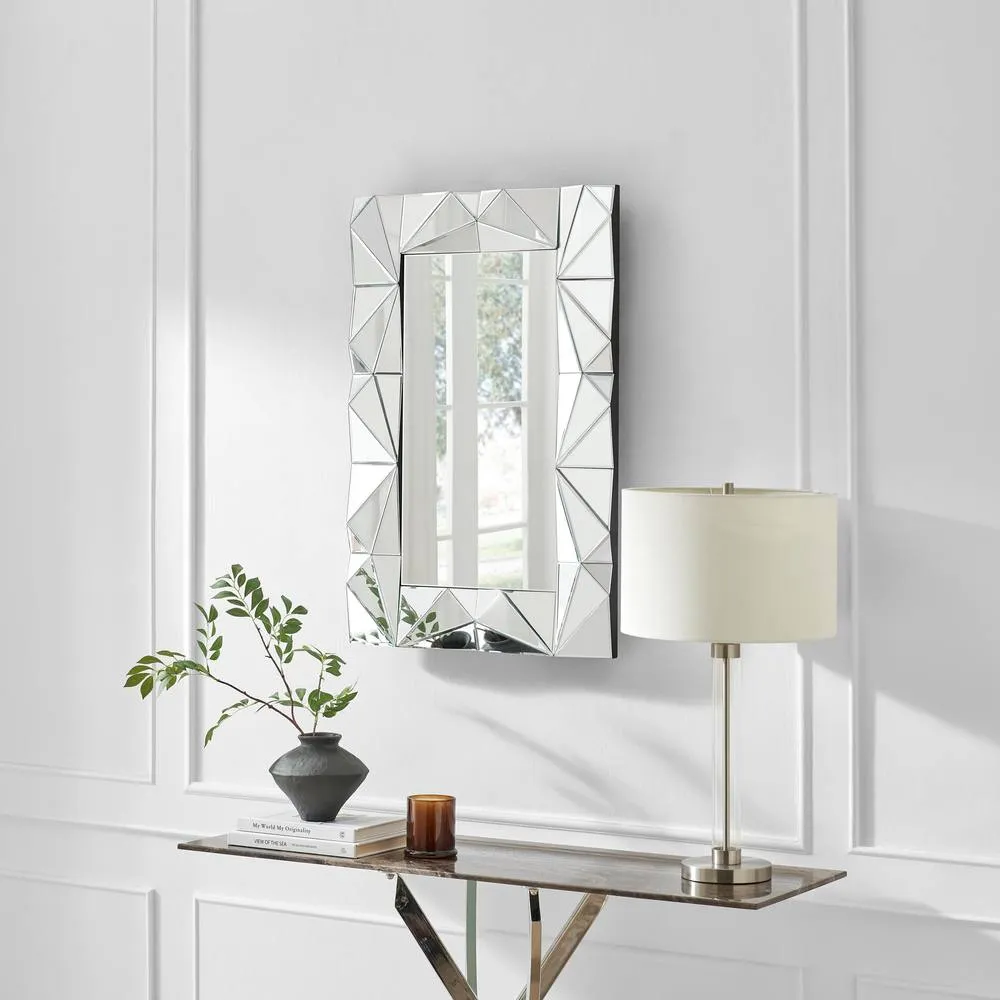 FurnitureboxUK Atlas Vintage Style Medium Rectangle 90x60cm Mirror in Clear 3