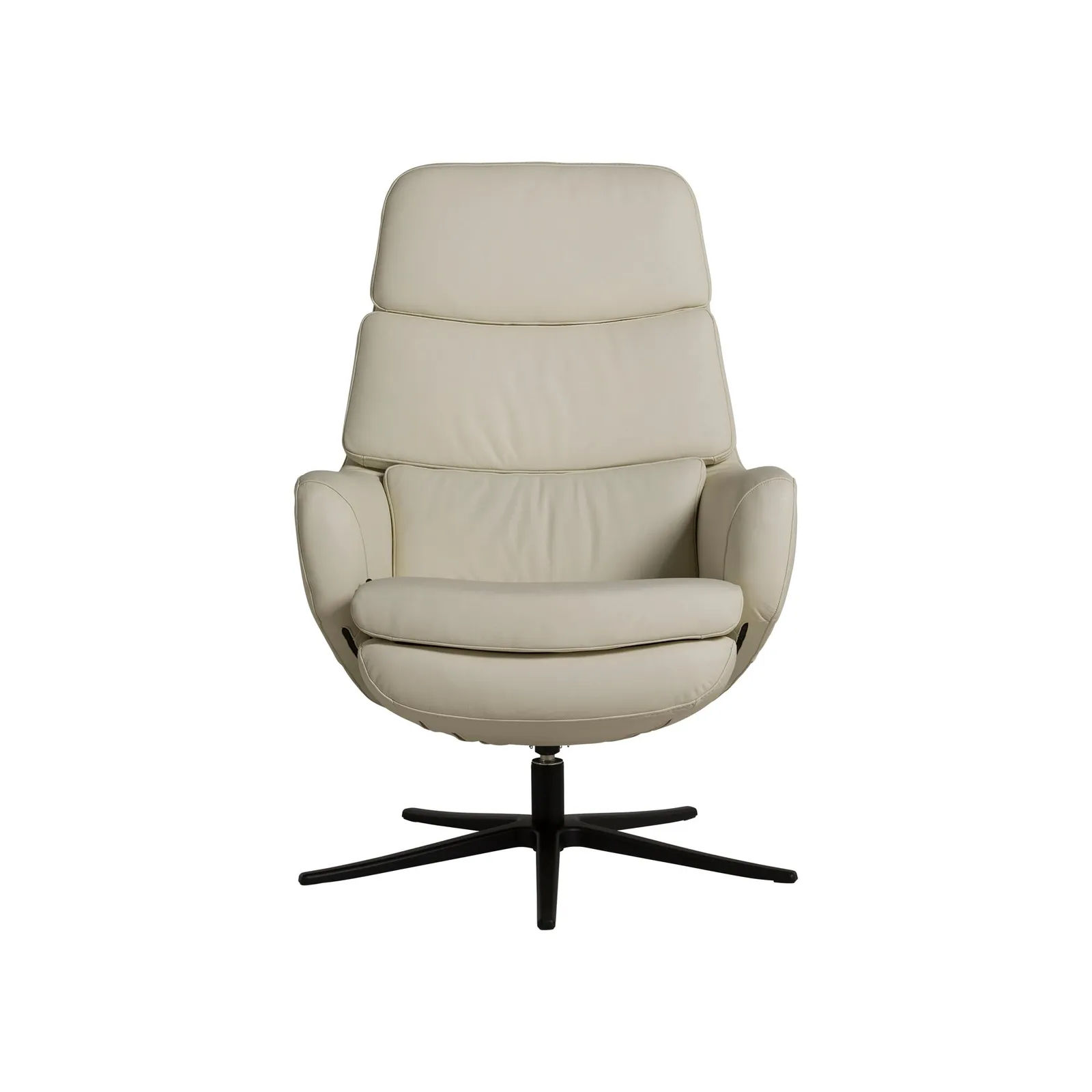 Lyra Sp6100 Recliner Chair & Footstool, White Leather | Barker & Stonehouse 3