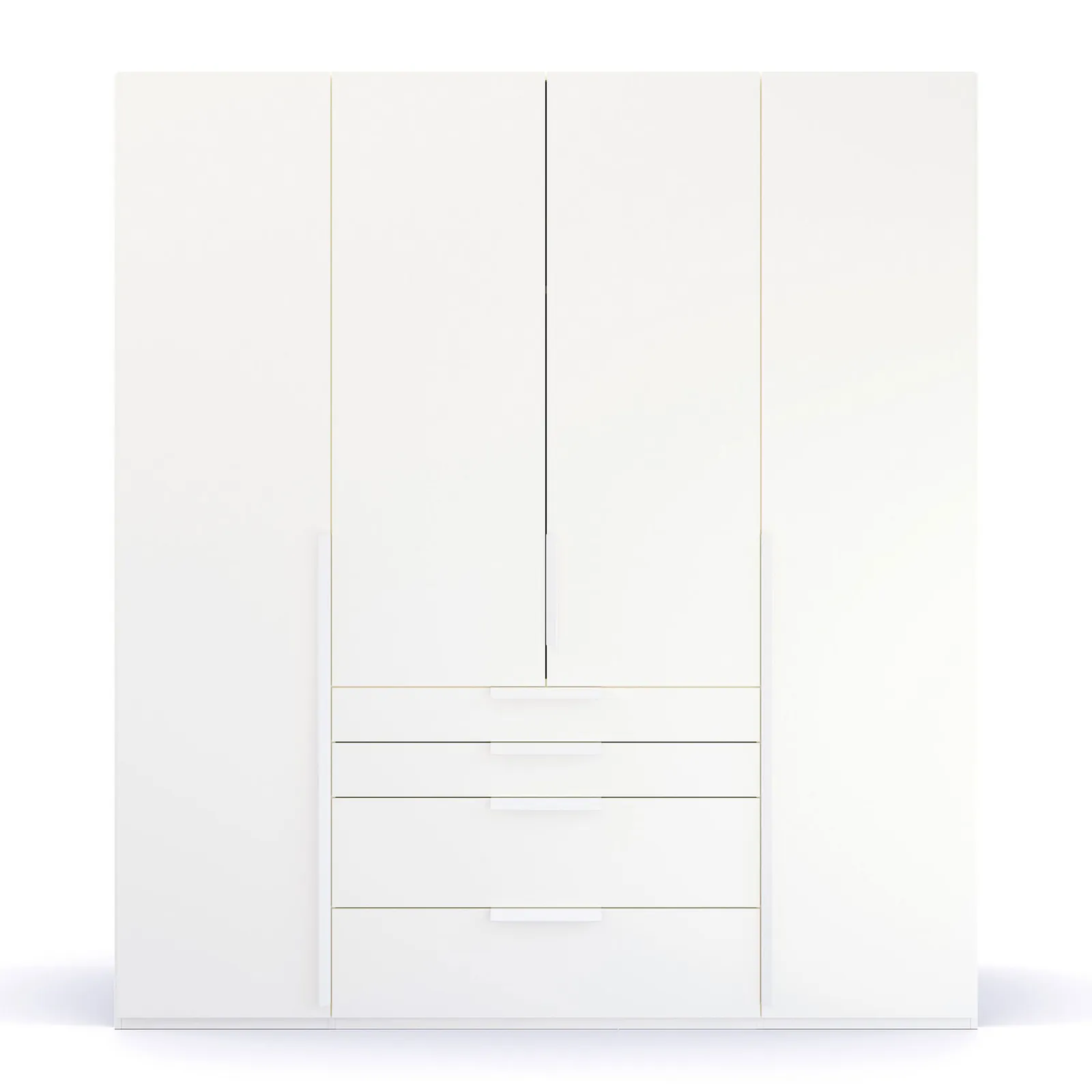 Frans 4 Door 4 Drawer Wardrobe 201Cm, Grey | Barker & Stonehouse 3