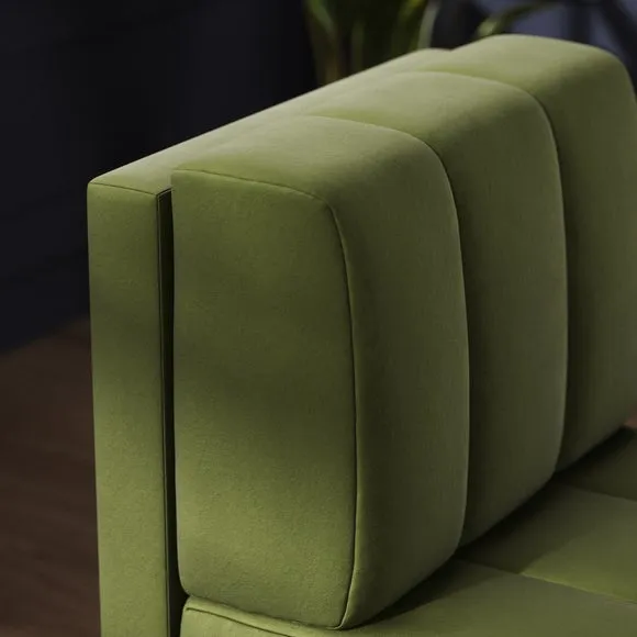 Amali Small Dining Bench, Matte Plush Velvet 3