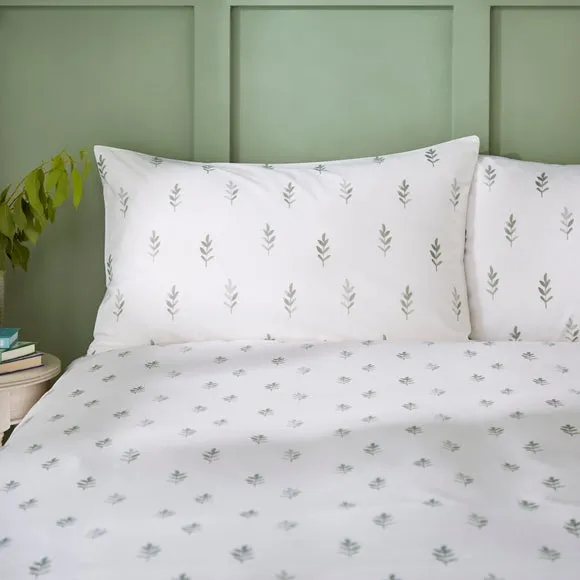Harper Stem Floral 144 Thread Count 100% Cotton Duvet Cover & Pillowcase Set 2