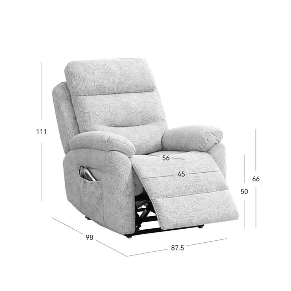 Calderbank Chenille Power Reclining Chair 2