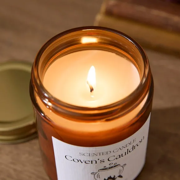 Covens Cauldron Spiced Apple & Cinnamon Jar Candle 2