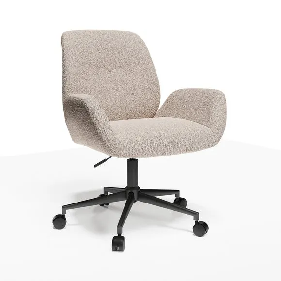 Ginny Boucle Swivel Office Chair 6