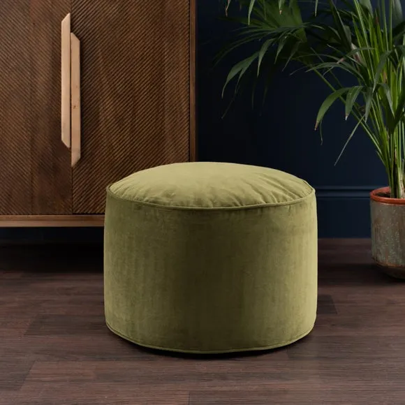 Eliza Velvet Pouffe 1