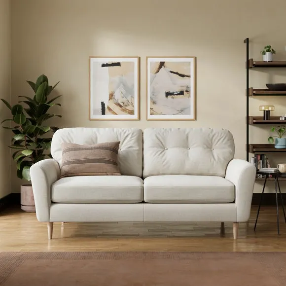 Sven Soft Texture Chenille 3 Seater Sofa