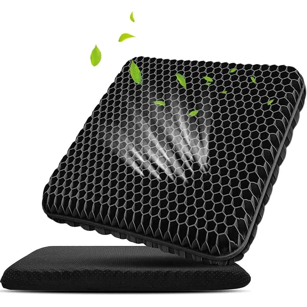 SPETLEK Honeycomb Breathable Gel Seat Cushion Black
