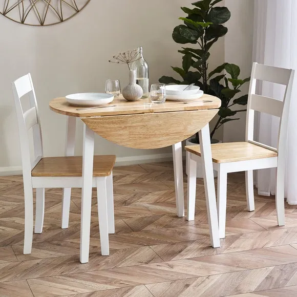 Return - Lindwood Set Of 2 Dining Chairs, Rubberwood 2