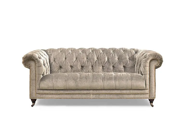 Walter 3 Seater Fabric Chesterfield Sofa