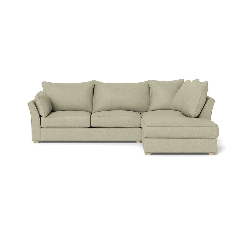 Heal's Tailor Right Hand Facing Corner Sofa Cotton Grain Natural Feet 1