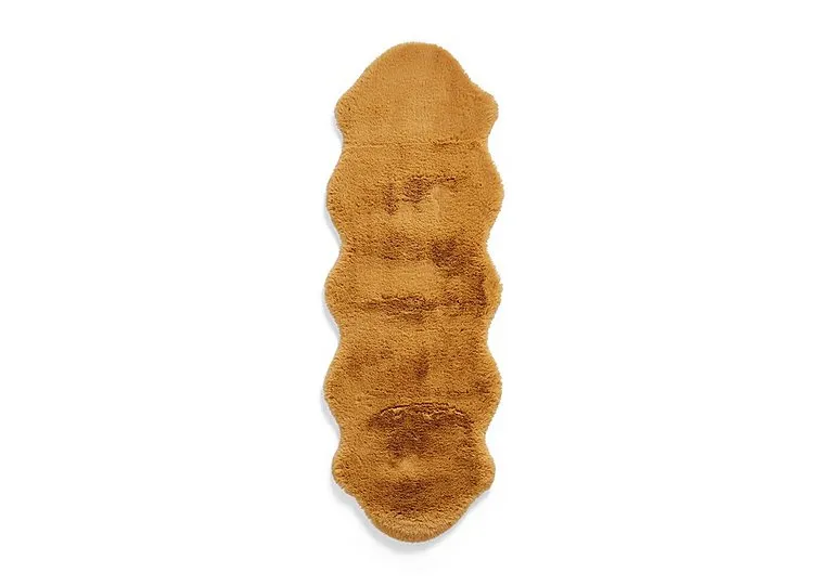 Teddy Double Sheepskin Rug - Mustard