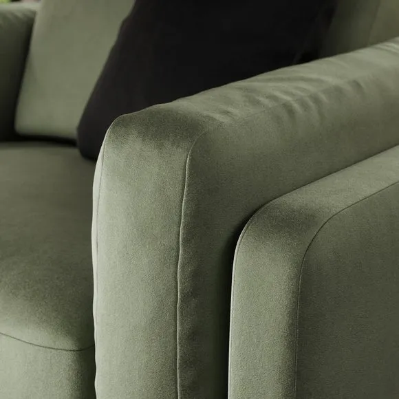 Newton Matte Plush Velvet Snuggle Chair 4