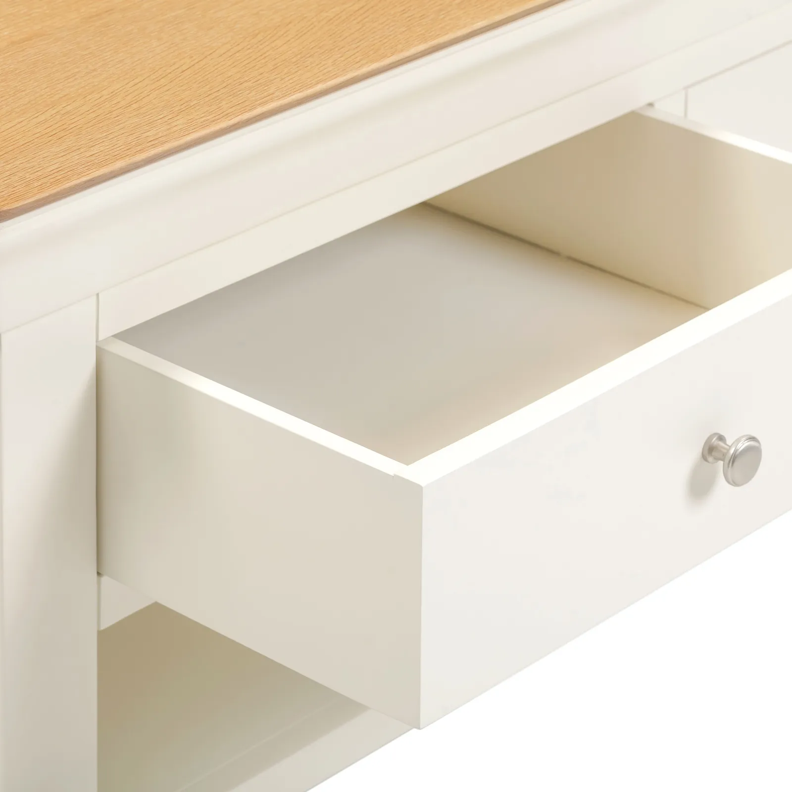 Seconique Bordeaux 2 Drawer Coffee Table (Fully Assembled) in Ivory 6