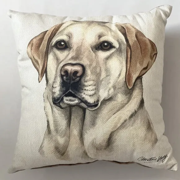 Christine Varley Labrador Square Cushion 2