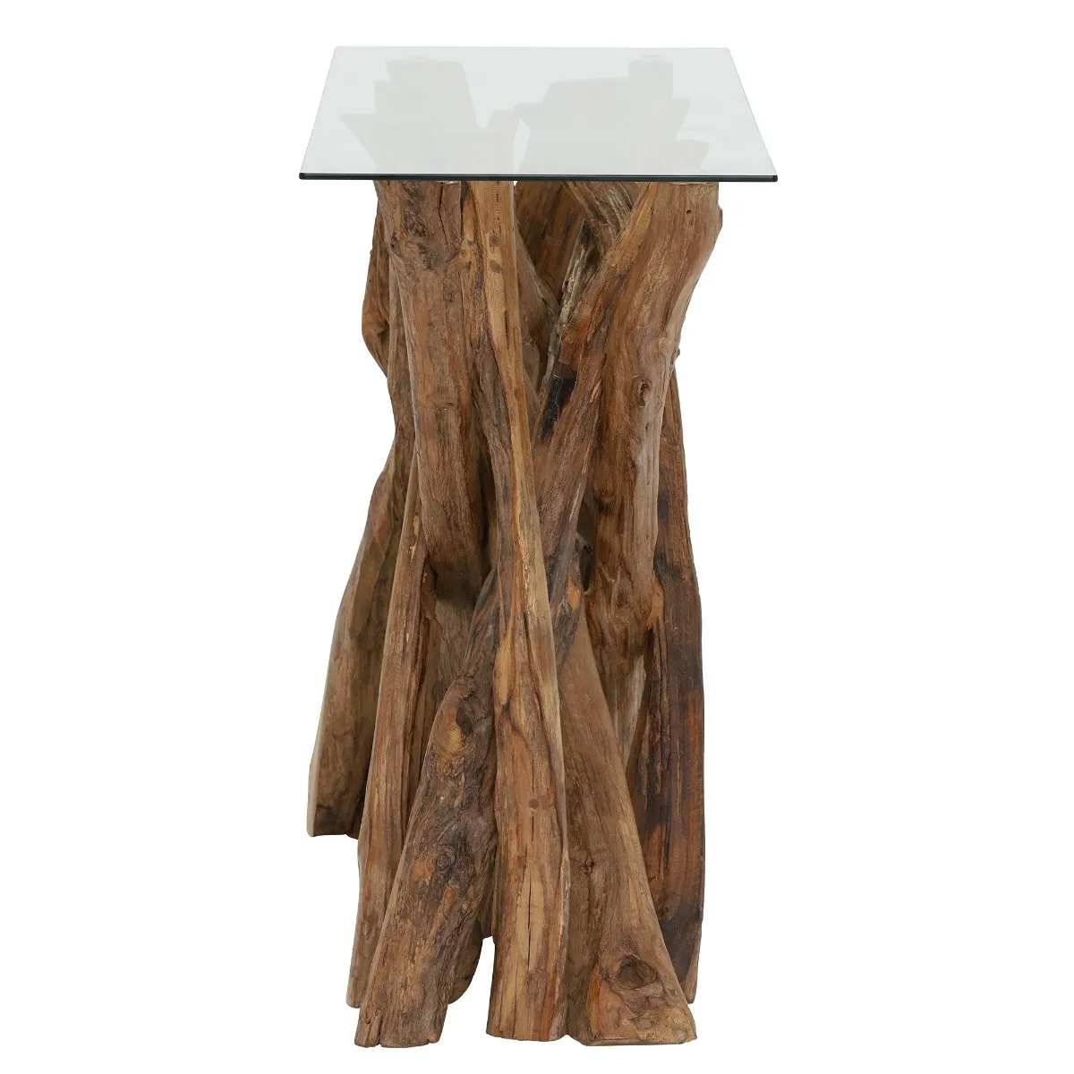 Whinfell Console Table, Brown Glass | Barker & Stonehouse 6