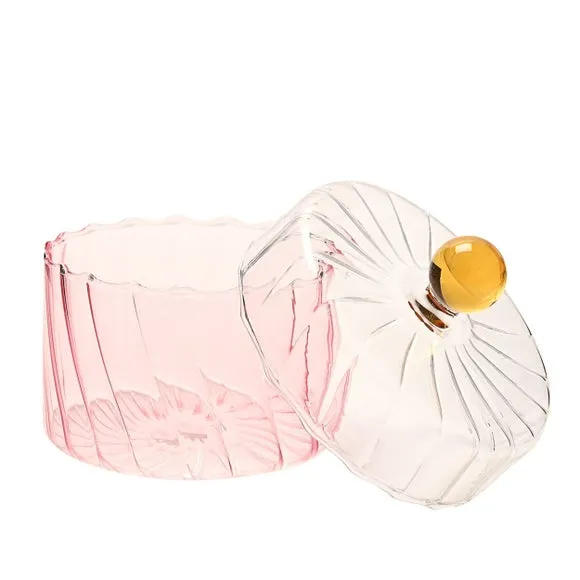 Hestia Handmade Coloured Glass Trinket Box 2