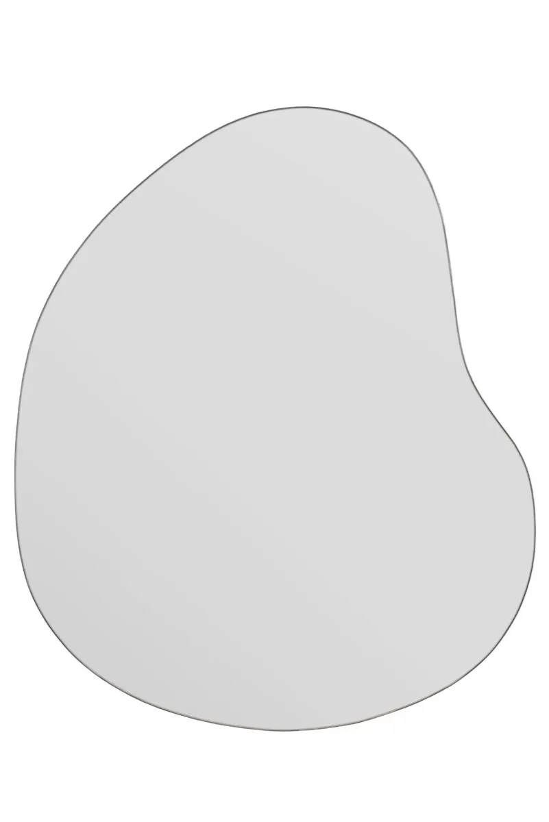 MirrorOutlet The Lapillus - Frameless Pebble Wall Mirror 47" X 39" (120CM X 100CM) in Silver 3