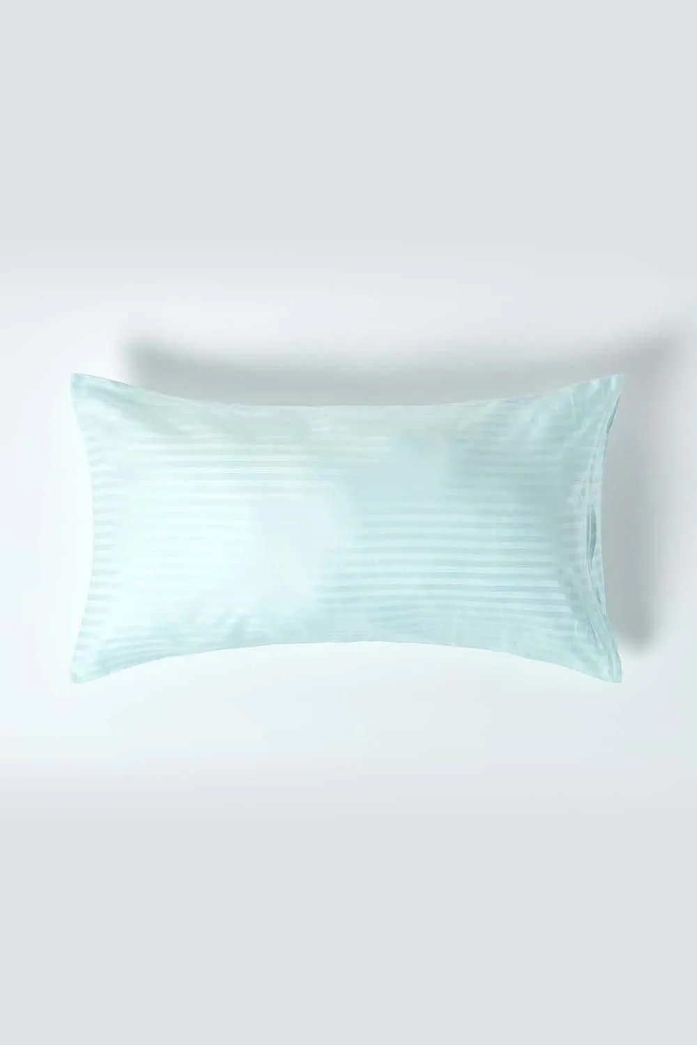 Homescapes Egyptian Cotton Ultrasoft Housewife Pillowcase 330 TC, King Size in Aqua