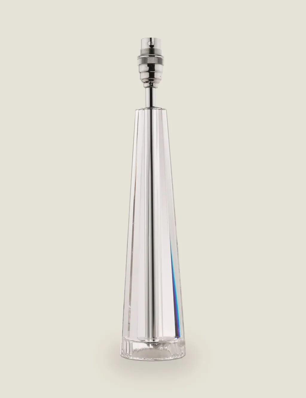 Laura Ashley Blake Glass Table Lamp Base Silver