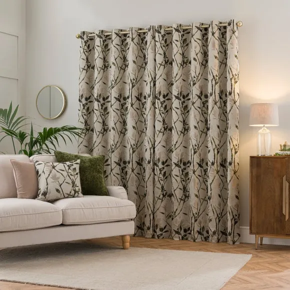 Zen Jacquard Eyelet Curtains 4