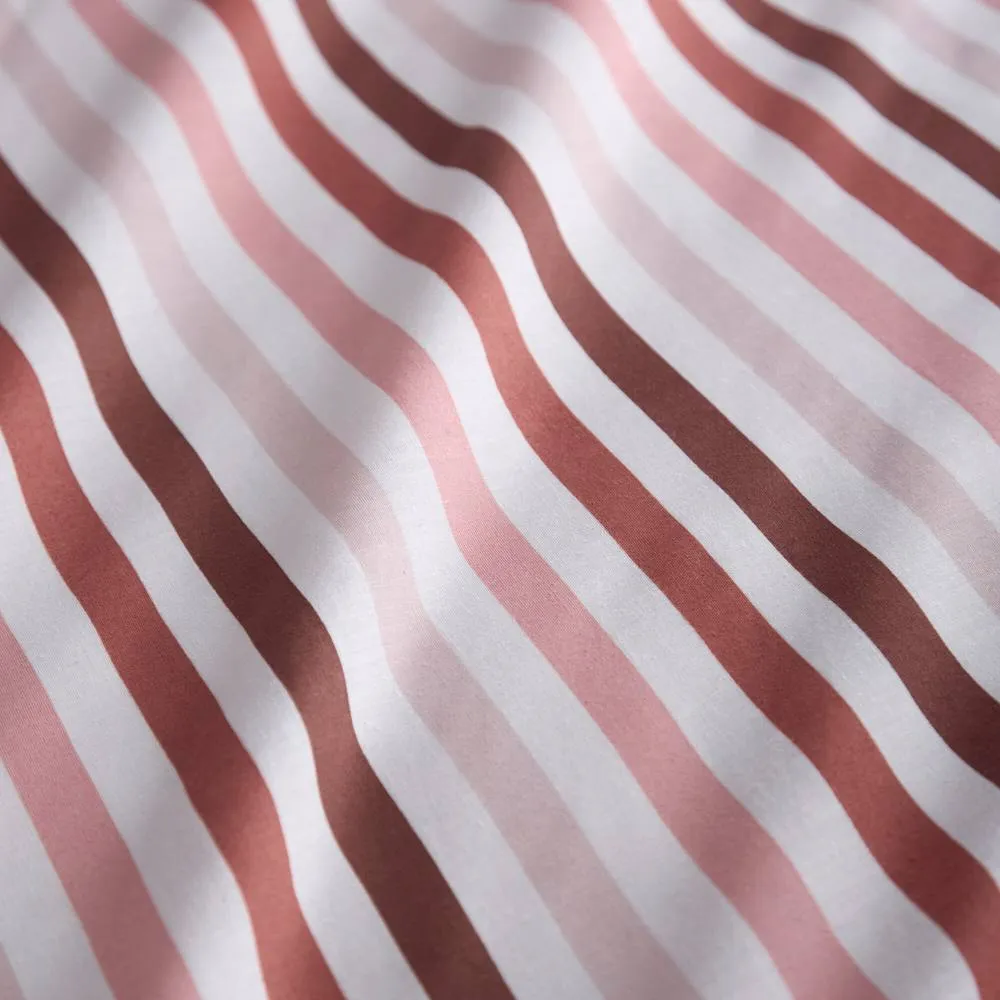 Portfolio Home Ombre Pencil Stripe Geometric Duvet Cover Set With Pillow Case Bedding in Pink 3