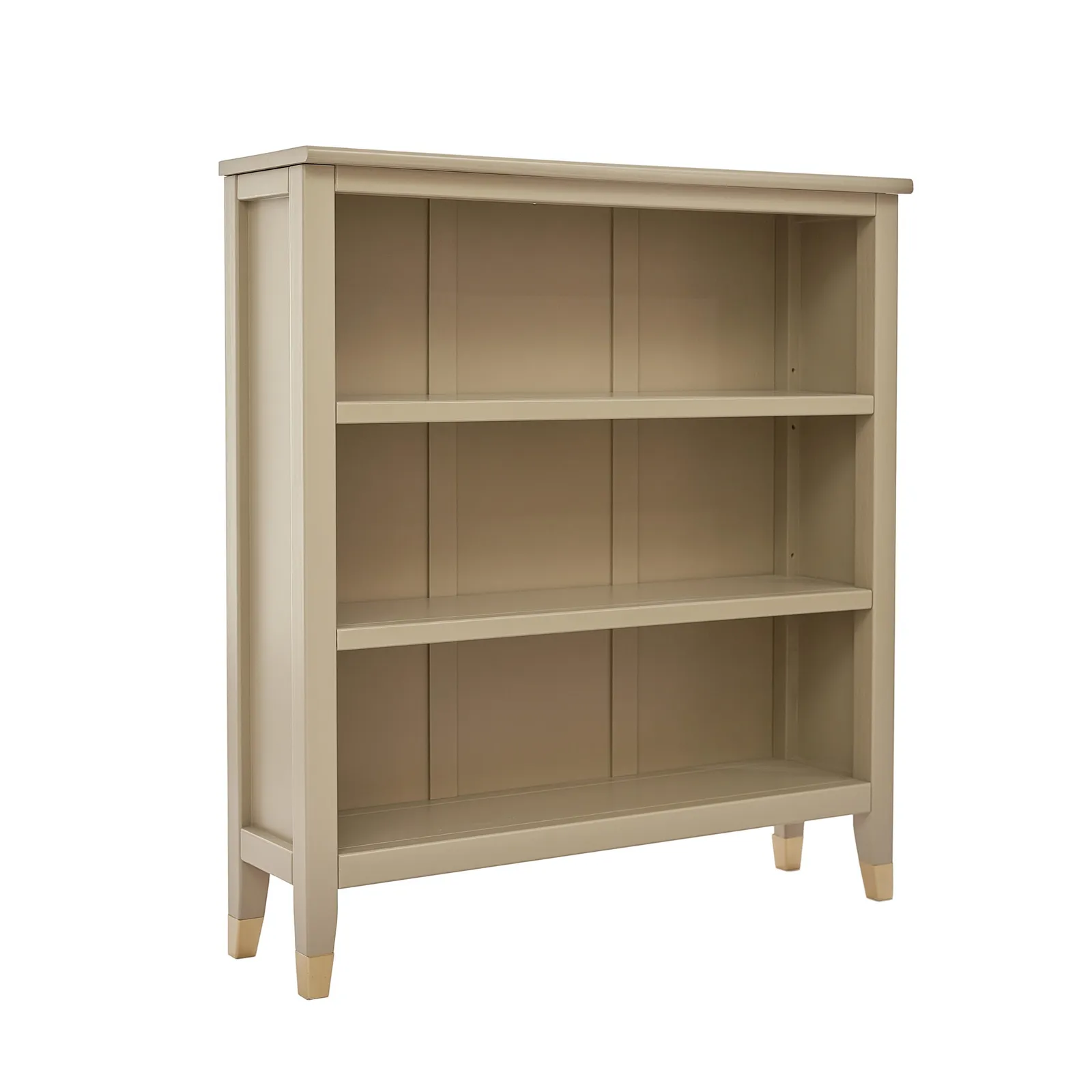 Cabinet Bits Palazzi 3 Tier Bookcase H97 W89 D25cm in Light Beige 2