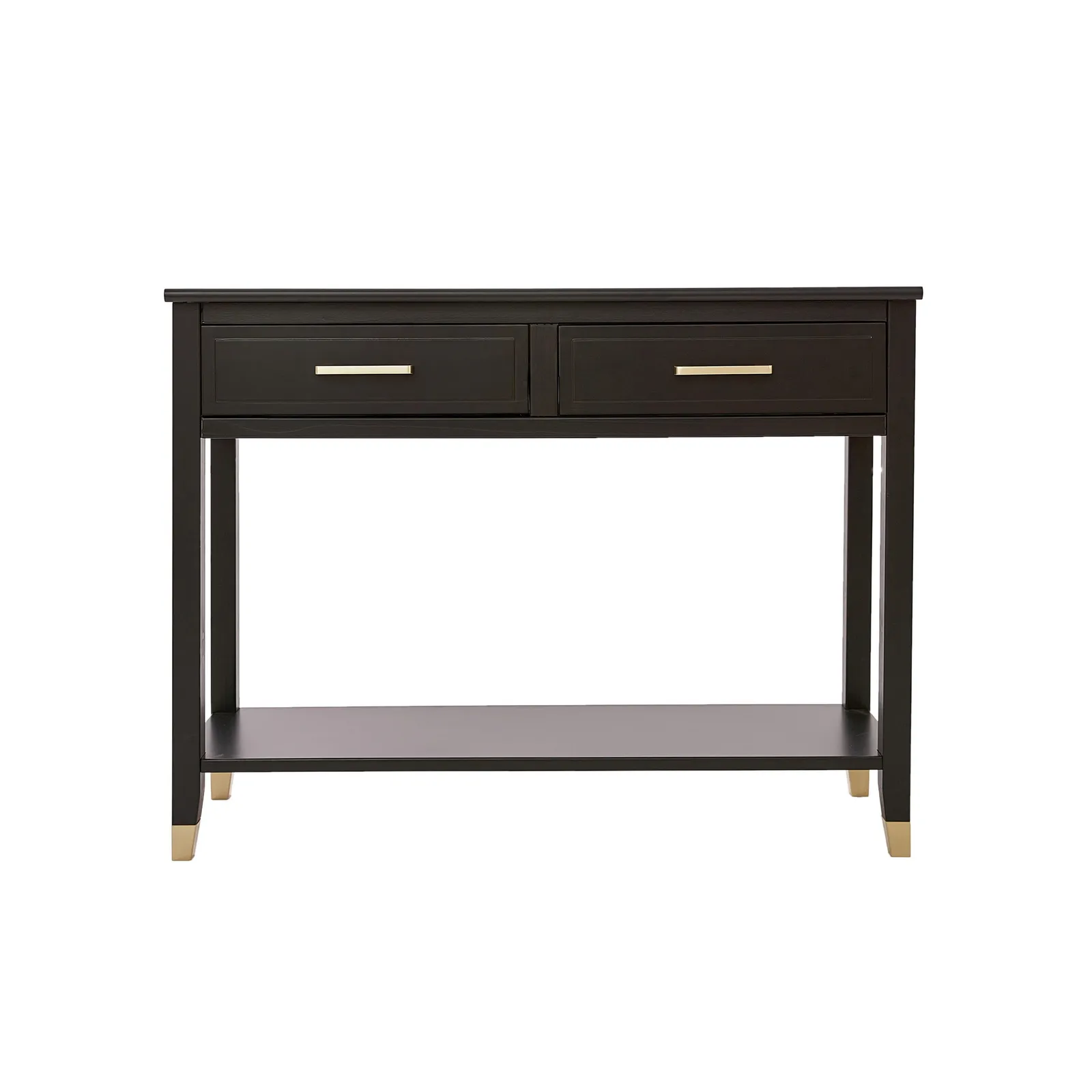 Cabinet Bits Palazzi 2 Drawer Console Table in Black 2