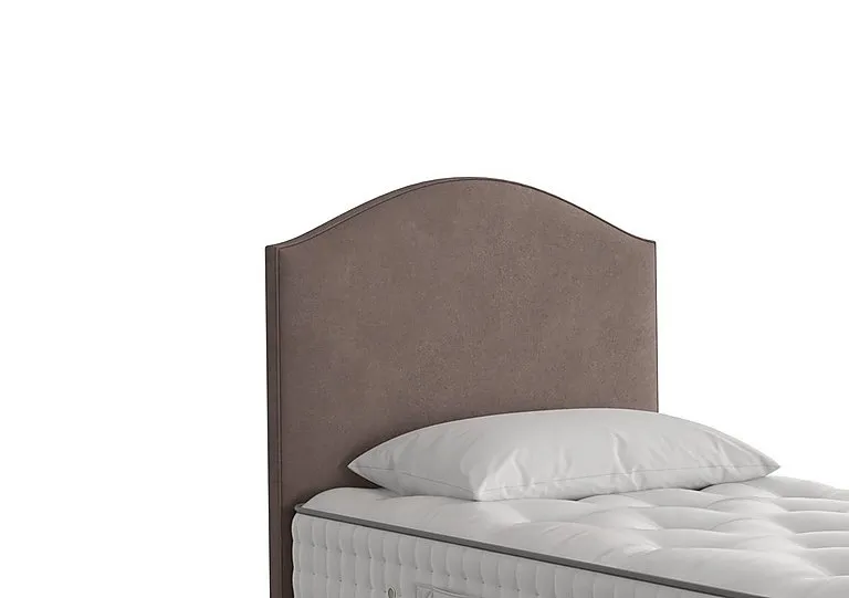 Iris Floor Standing Headboard - Single - Faux Suede Mocha