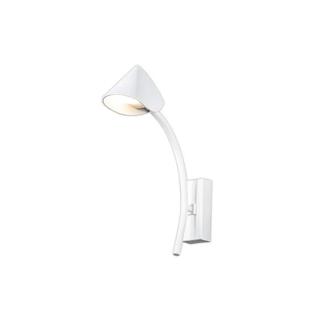 Netlighting Capuccina 1 Light Wall Lamp 7W LED 3000K 630lm White 3yrs Warranty