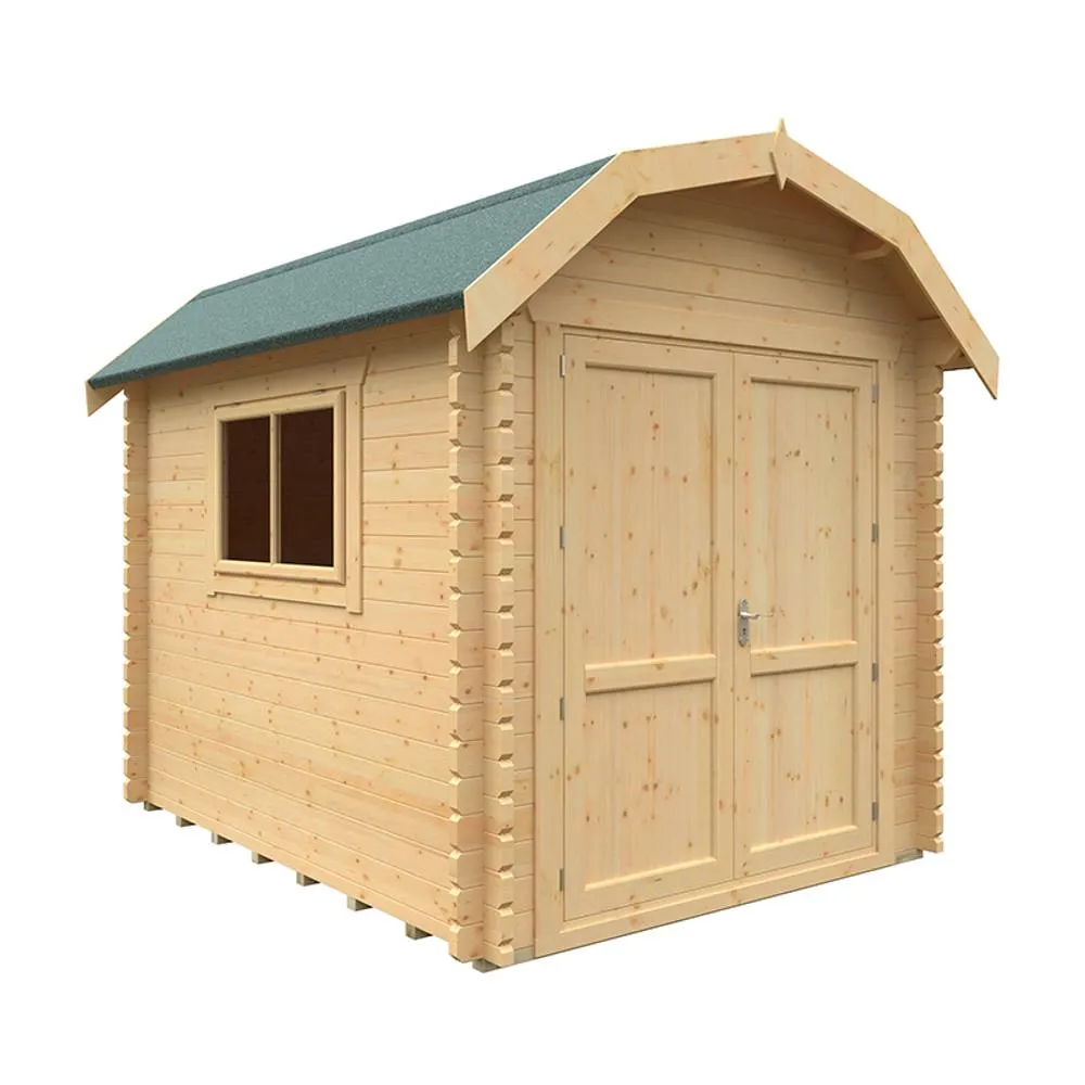 Buttercup Farm 10x8w The Alford Barn Plus 44mm Cabin - L295 x W235 x H277.6 cm in Natural