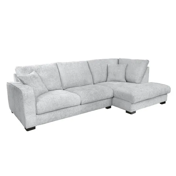 Carson Deep Sit Chunky Chenille Corner Sofa 3