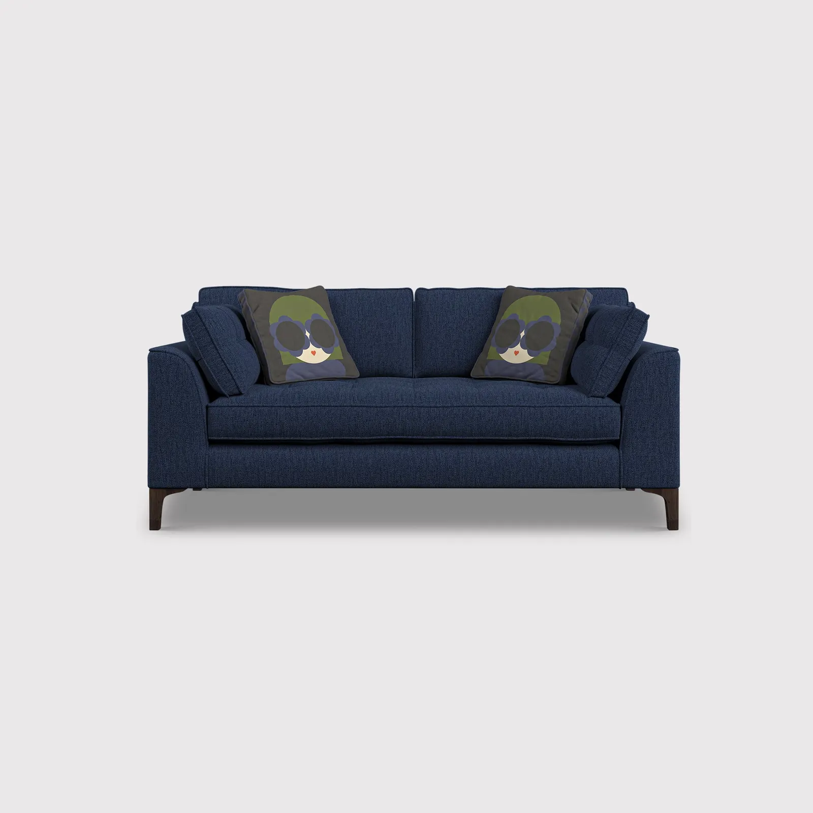 Orla Kiely Arklow Medium Sofa, Navy Fabric | Barker & Stonehouse 1