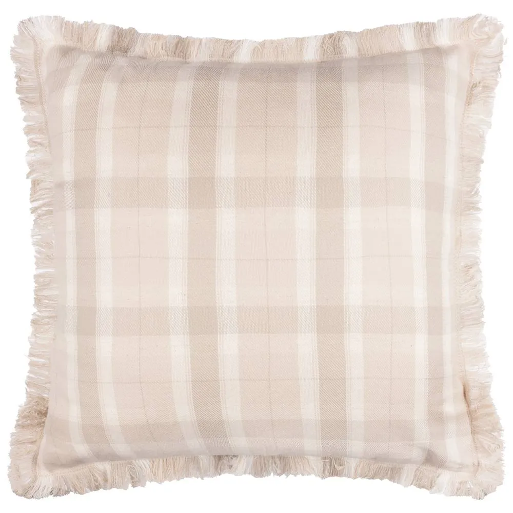 Voyage Maison Arrochar Tartan Woven Indoor/Outdoor Cushion in Beige 2
