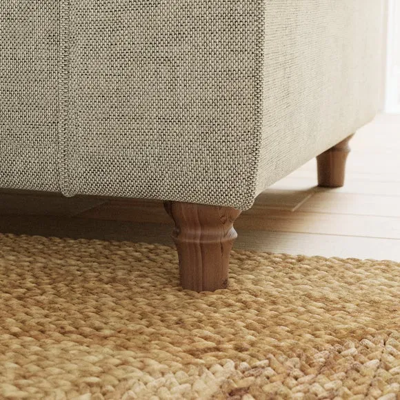 Flori Basket Weave Corner Chaise Sofa 5