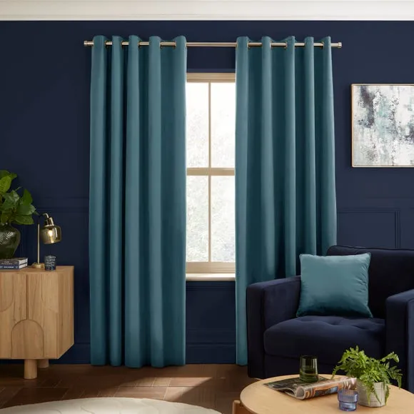 Luxe Velour Eyelet Curtains (Blackout Available) 2