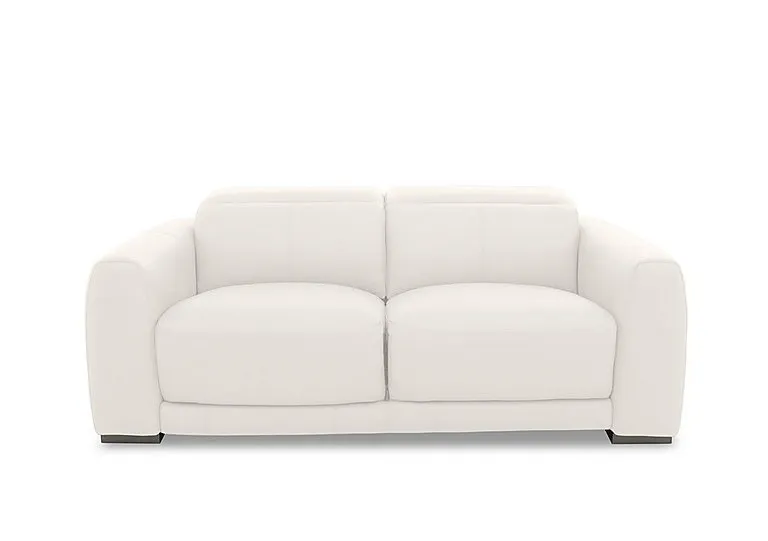 Edison Leather 3 Seater Sofa - Star White