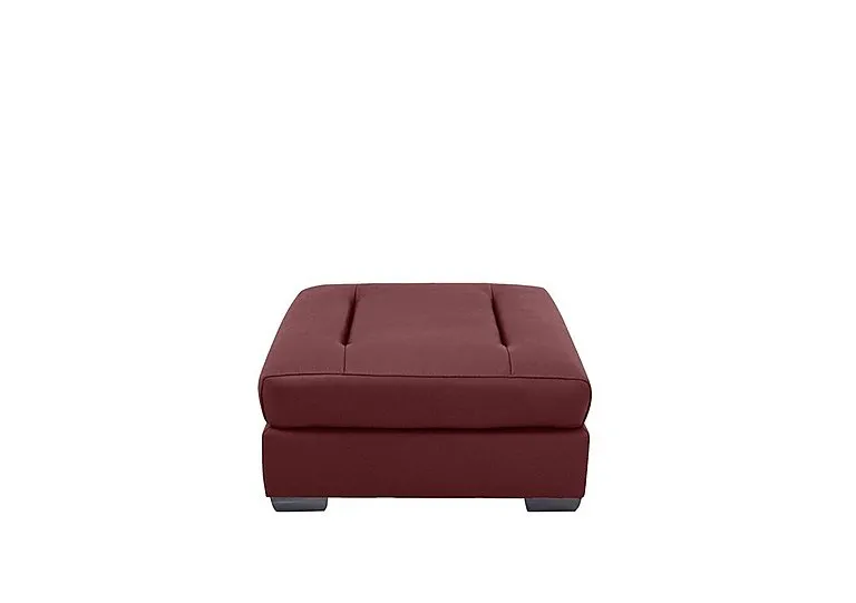 Xavier NC Leather Stool - NC Deep Red